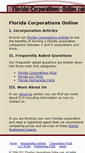 Mobile Screenshot of florida-corporations-online.com